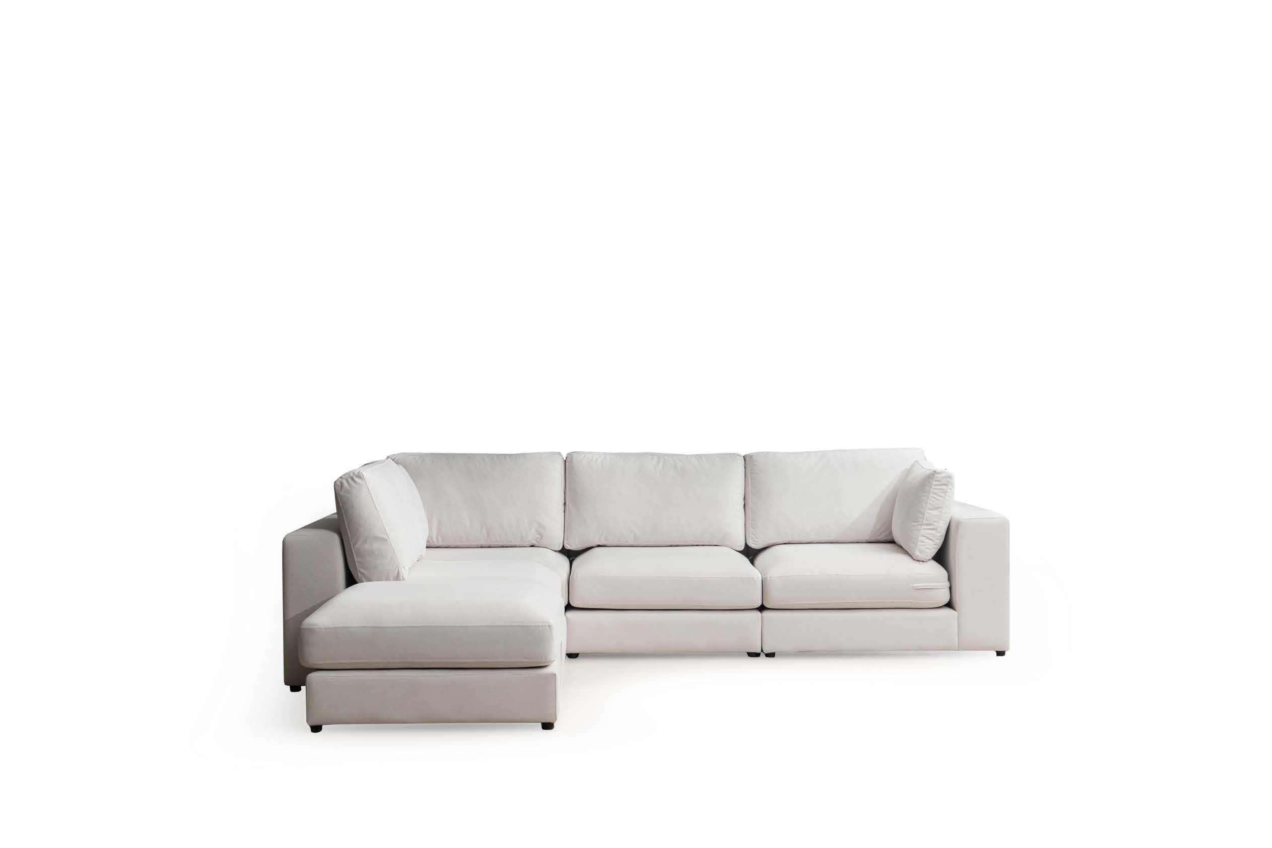 JULIA CORNER (WHITE-FABRIC)