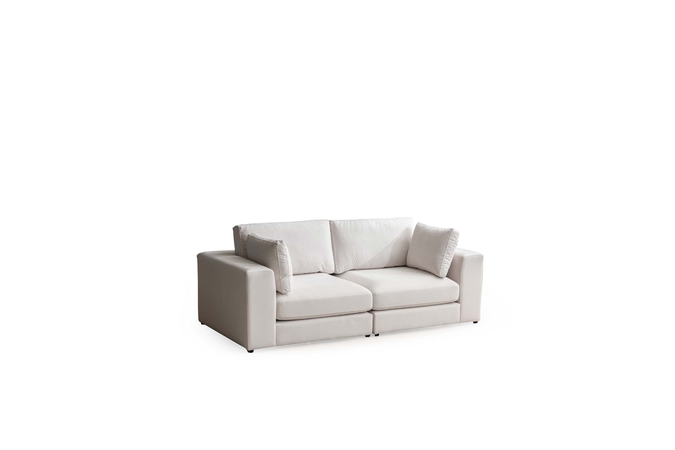 JULIA CORNER (WHITE-FABRIC)