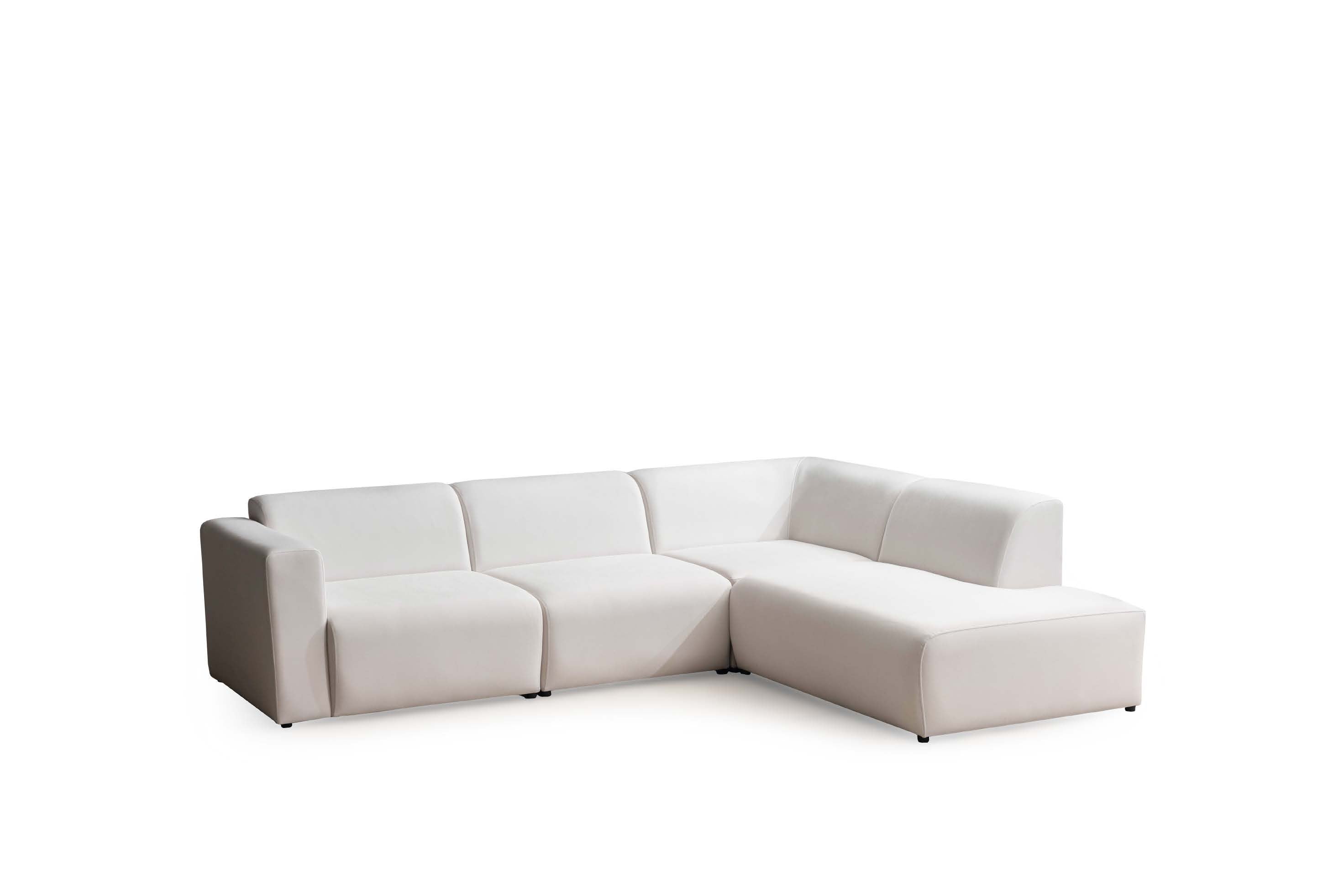 MONT BLANC CORNER (WHITE-FABRIC)